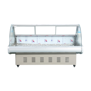 Commercial Supermarket Used Meat Display Freezer Showcase